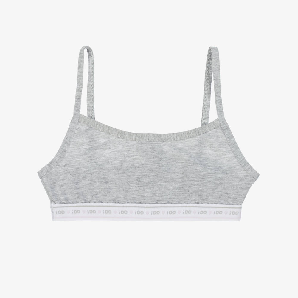 iDO Junior-Girls Soft Tricolor Cotton Bralette Trio | Childrensalon Outlet