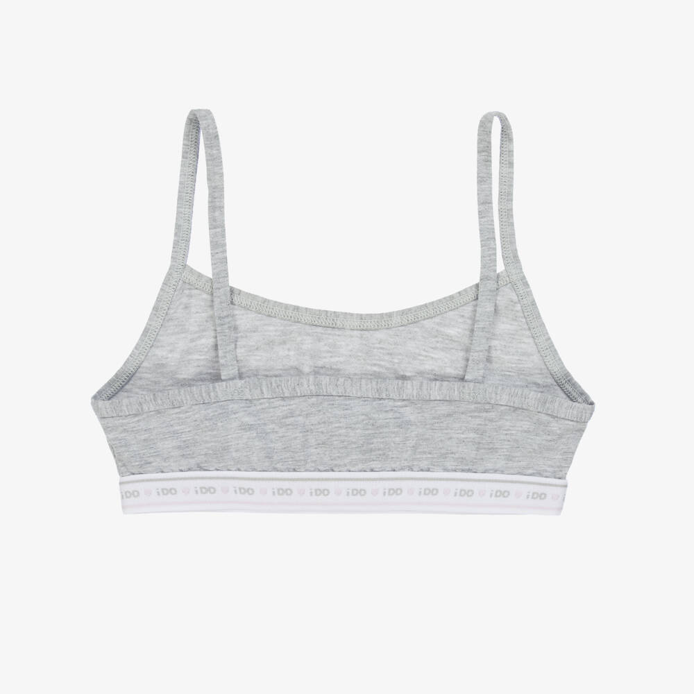 iDO Junior-Girls Soft Tricolor Cotton Bralette Trio | Childrensalon Outlet