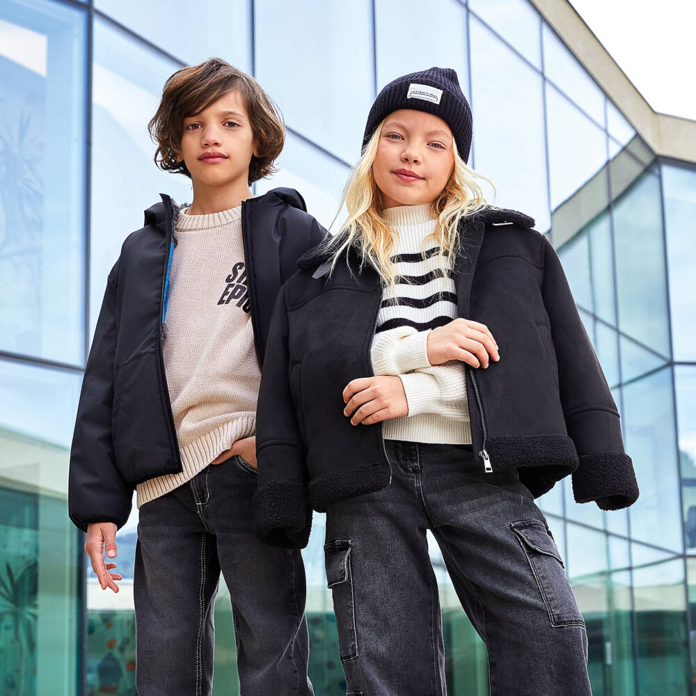 iDO-Girls Striped Knit Jumper | Childrensalon Outlet