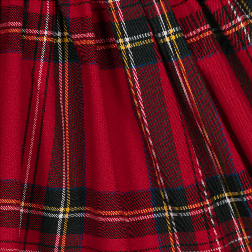 iDO Baby-فستان تارتان قطن لون أحمر | Childrensalon Outlet