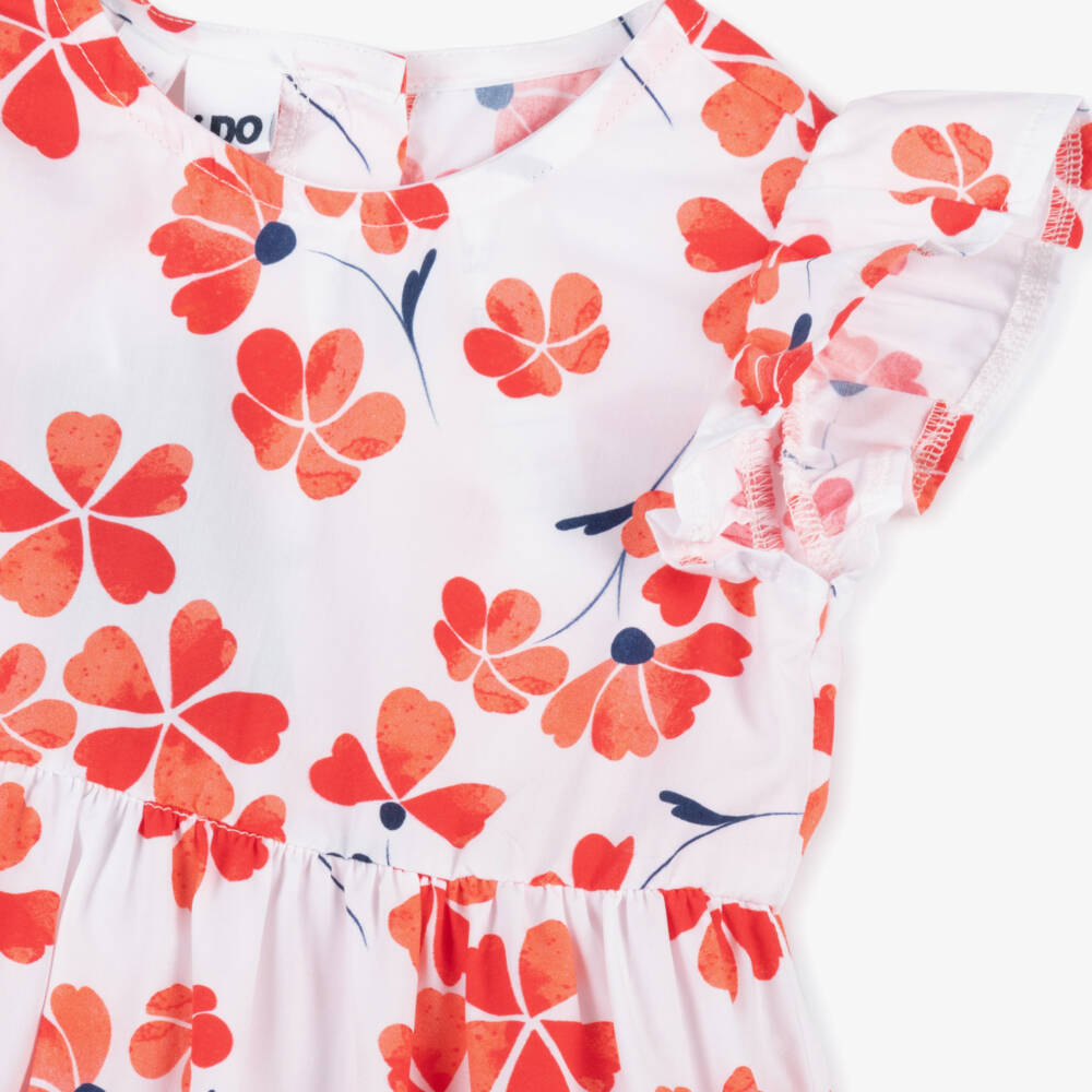iDO Baby-Girls Whimsical Red Floral Dress | Childrensalon Outlet