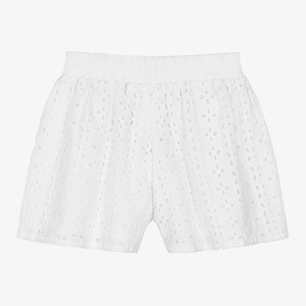 iDO Малыши-Белые шорты с вышивкой английской гладью | Childrensalon Outlet
