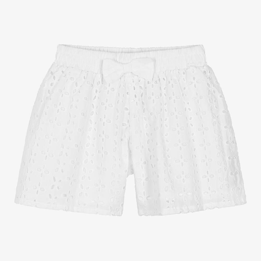 iDO Baby - Short blanc à broderie anglaise | Childrensalon