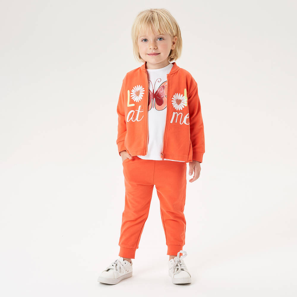 iDO Малыши-Белая хлопковая футболка с бабочкой | Childrensalon Outlet