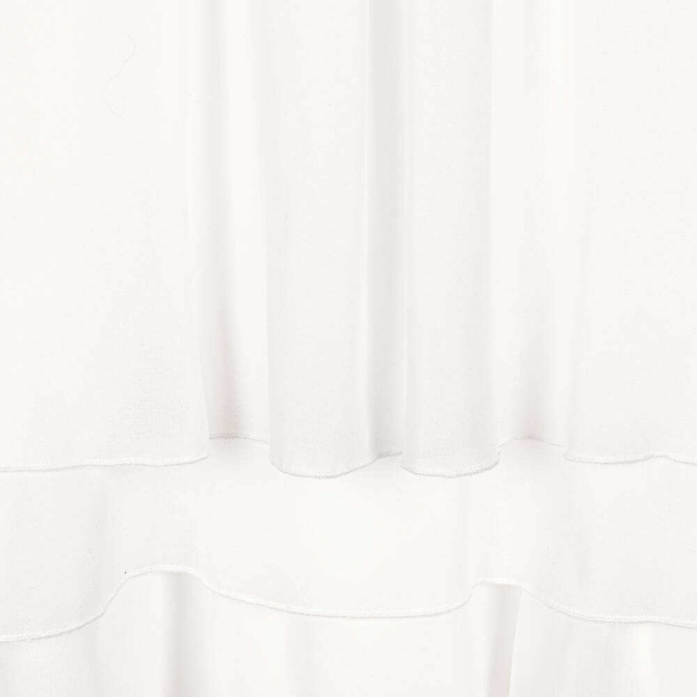 iDO Junior-فستان شيفون لون أبيض | Childrensalon Outlet