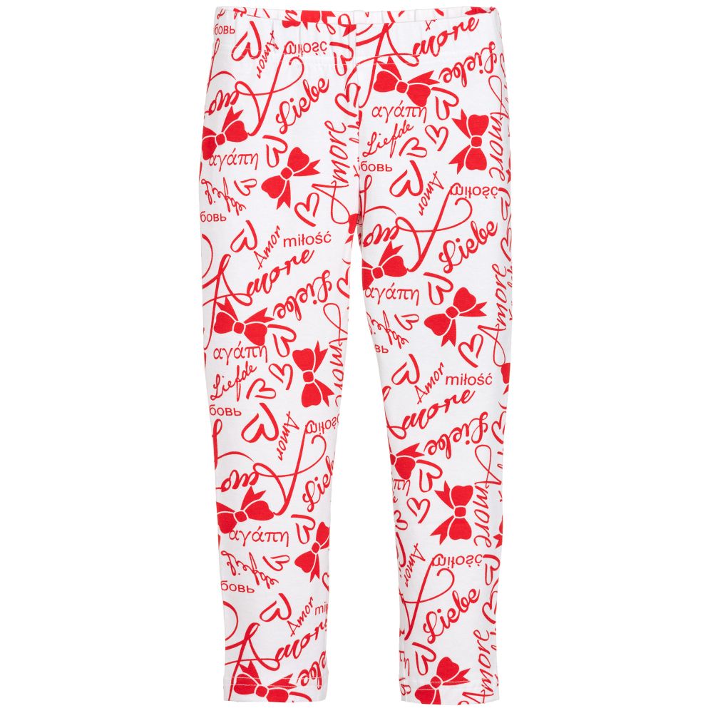 Baby girl white leggings