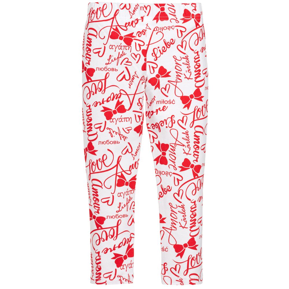 iDO Малыши-Girls White Cotton Leggings | Childrensalon Outlet