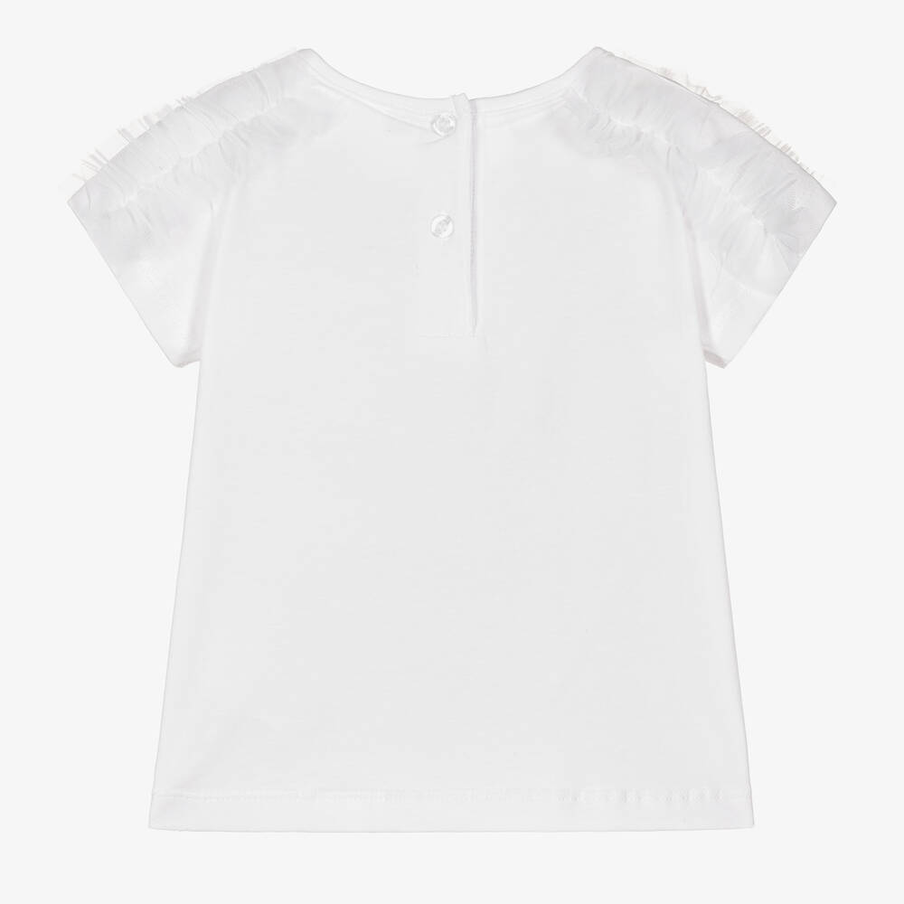 Plain white t sale shirt for baby girl