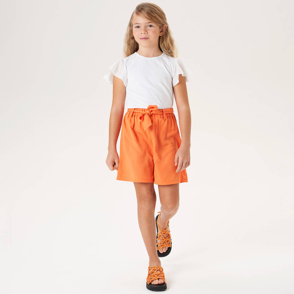 آي دو Junior-بلوز كريب لون أبيض للبنات | Childrensalon Outlet