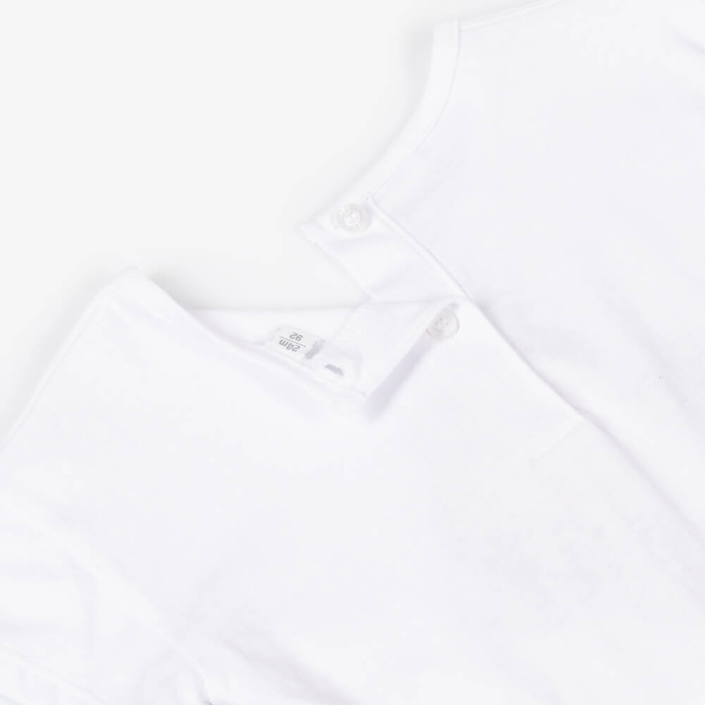 iDO Baby-Girls White Sequin Mermaid Tee | Childrensalon Outlet