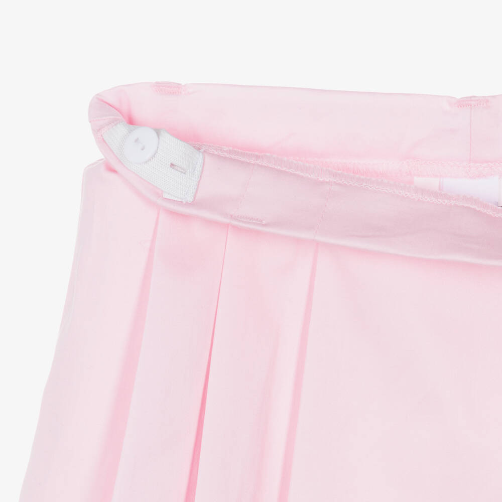 iDO-Girls White T-Shirt & Pale Pink Skort Set | Childrensalon Outlet