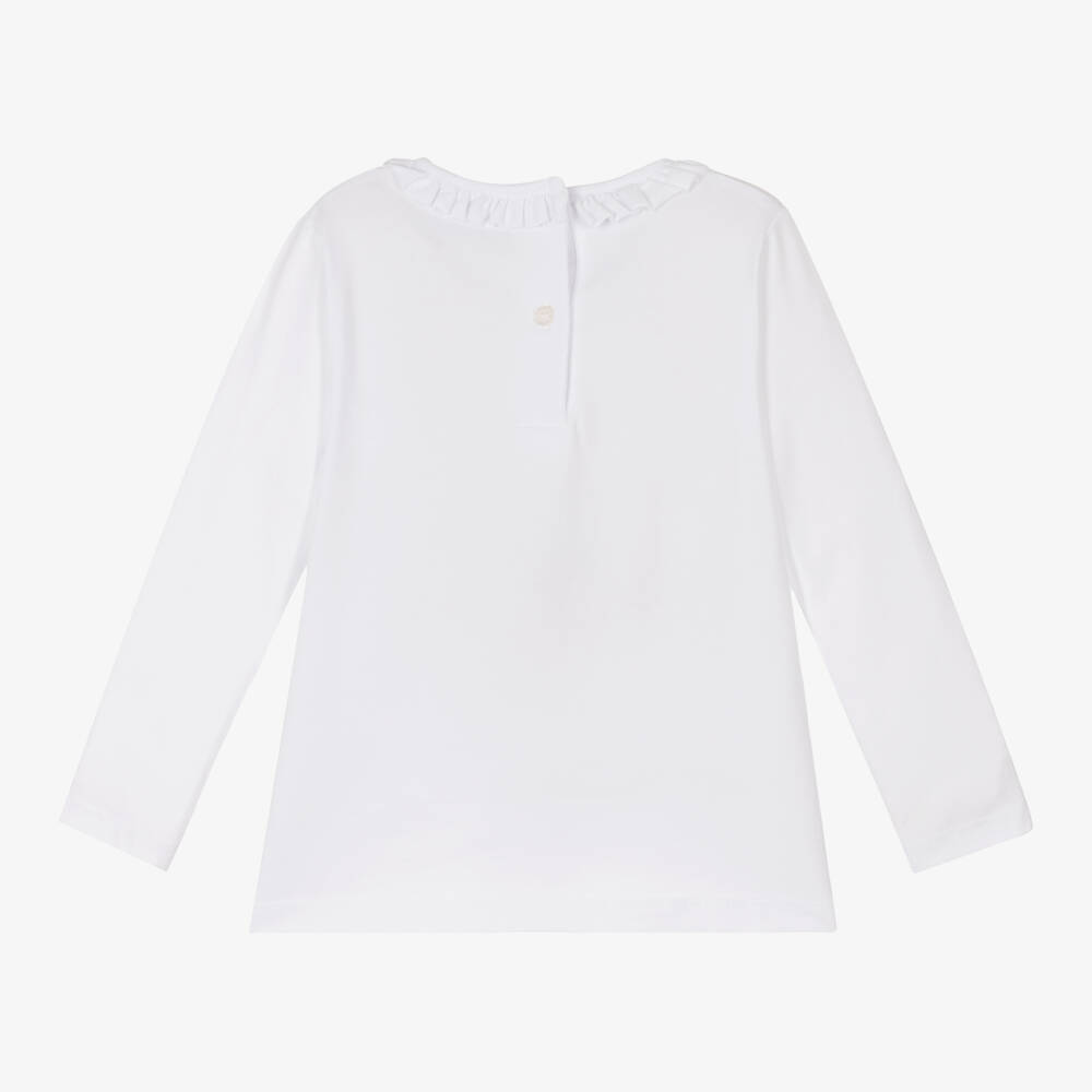 iDO Baby-تيشيرت أبيض للبنات بتصميم دمية دب | Childrensalon Outlet