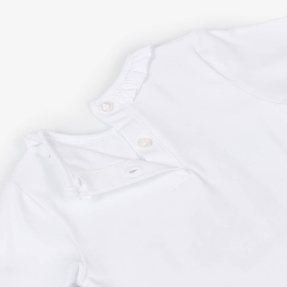 iDO Baby-تيشيرت أبيض للبنات بتصميم دمية دب | Childrensalon Outlet