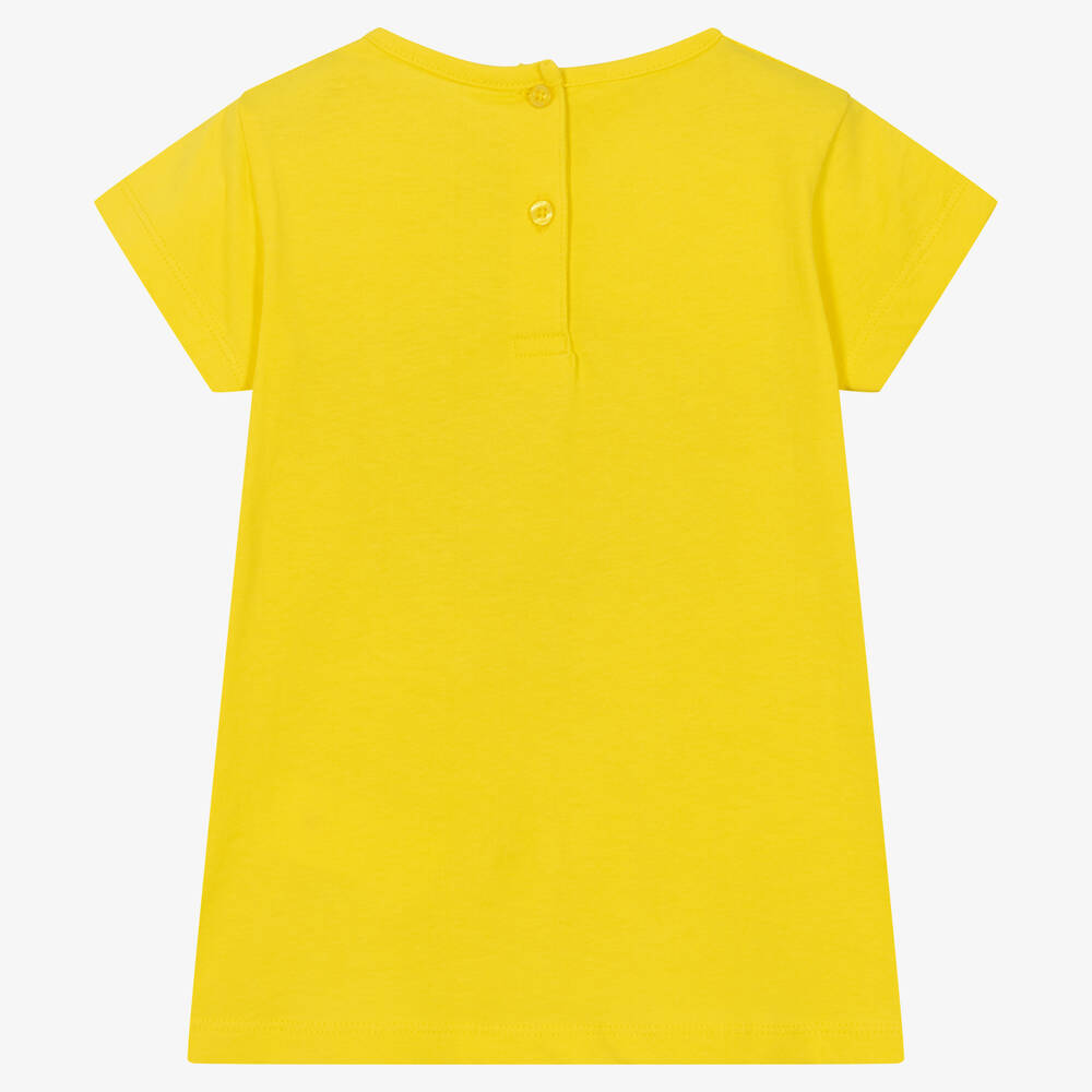 Girls plain yellow t shirt outlet