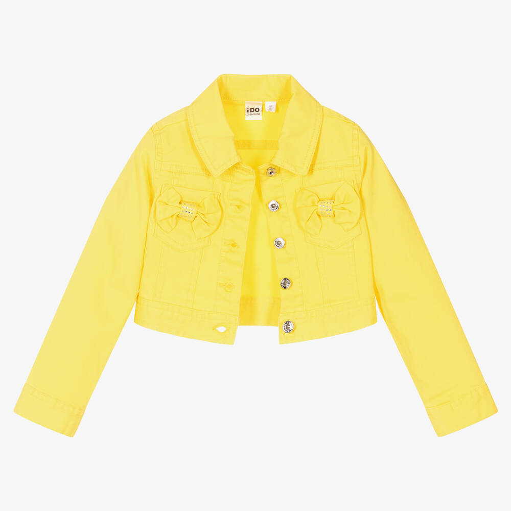 iDO Baby Girls Yellow Denim Jacket