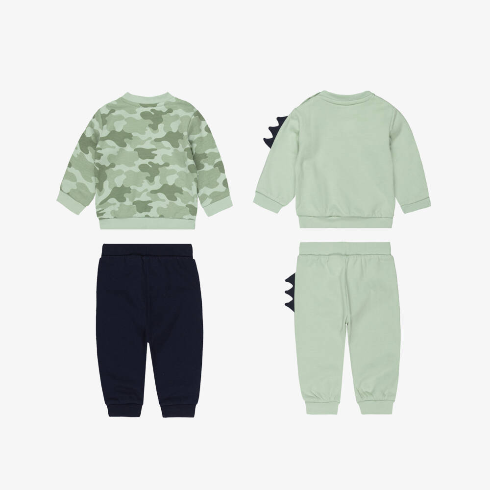 iDO-Green Dino 4 Pieces Tracksuit | Childrensalon Outlet
