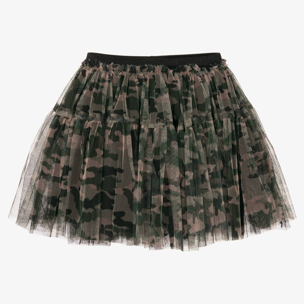 iDO Baby - Green Tulle Camouflage Skirt | Childrensalon