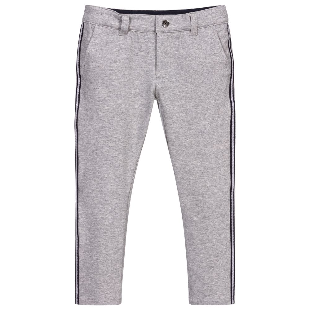 iDO Baby - Grey Cotton Jersey Trousers | Childrensalon