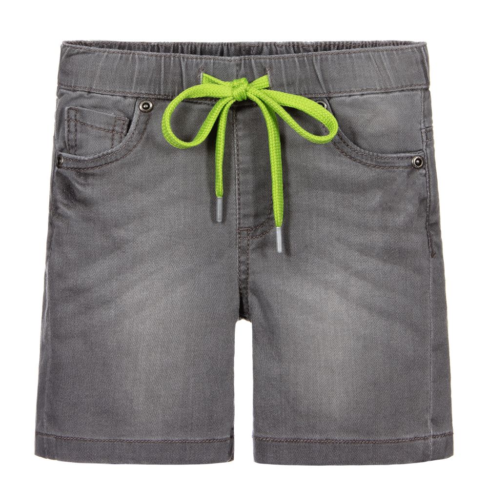 iDO Baby - Grey Denim Wash Jersey Shorts | Childrensalon