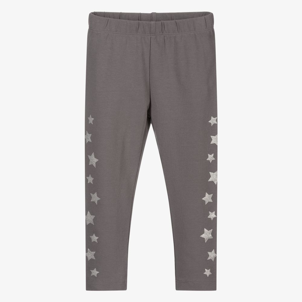 iDO Baby - Sterne-Leggings in Grau und Silber | Childrensalon