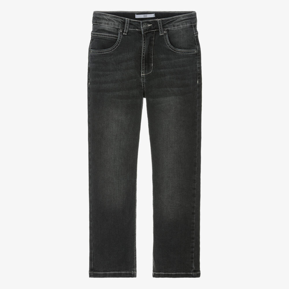 iDO-Grey Straight Fit Jeans | Childrensalon Outlet