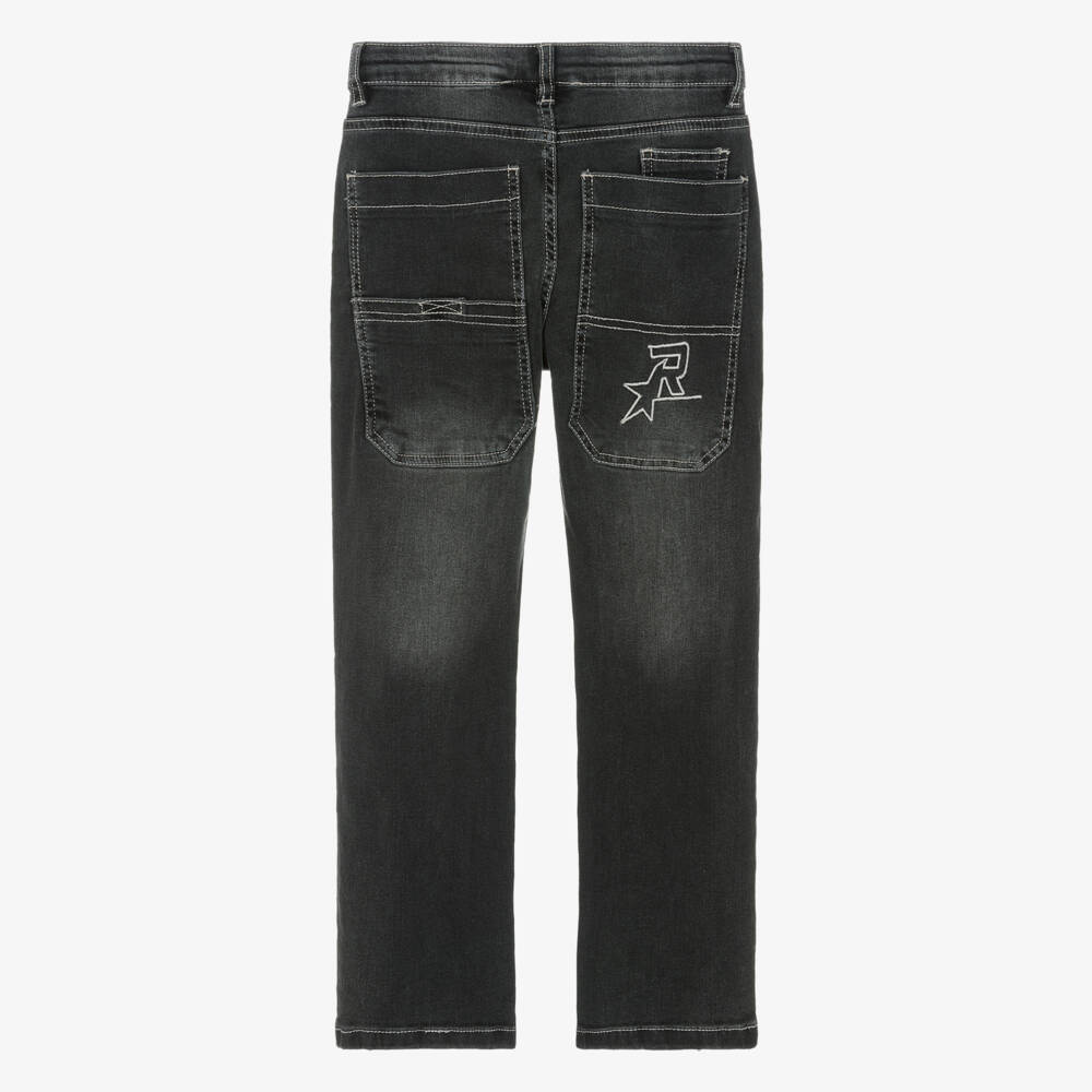 iDO-Grey Straight Fit Jeans | Childrensalon Outlet