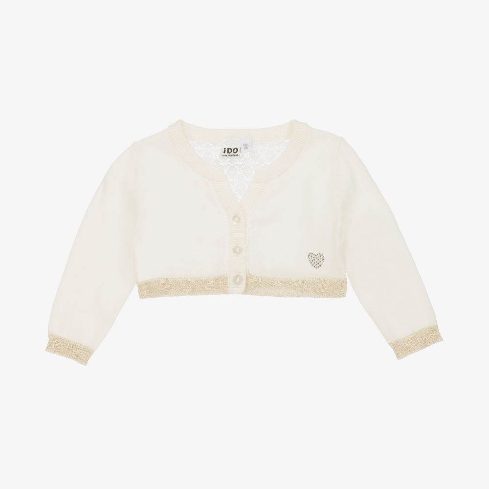 iDO Baby - Ivory Bolero Baby Cardigan | Childrensalon