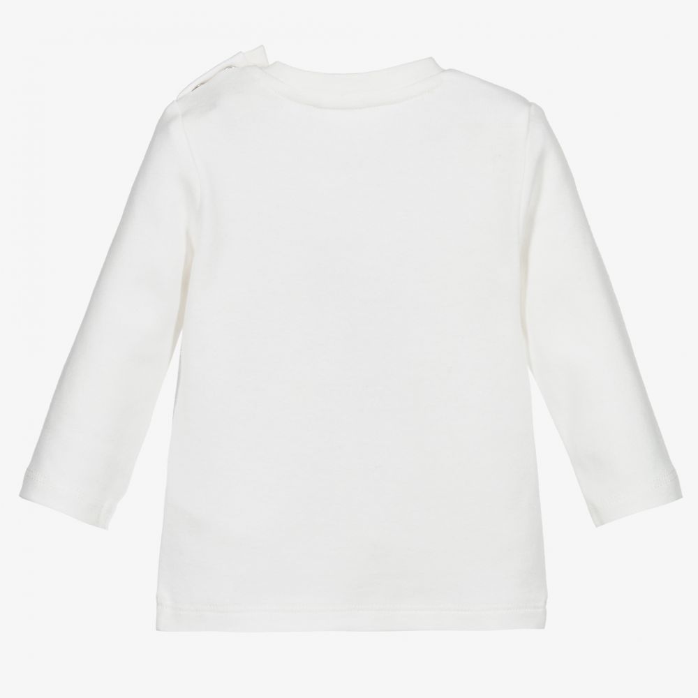 iDO Mini-Ivory Cotton Baby Top | Childrensalon Outlet