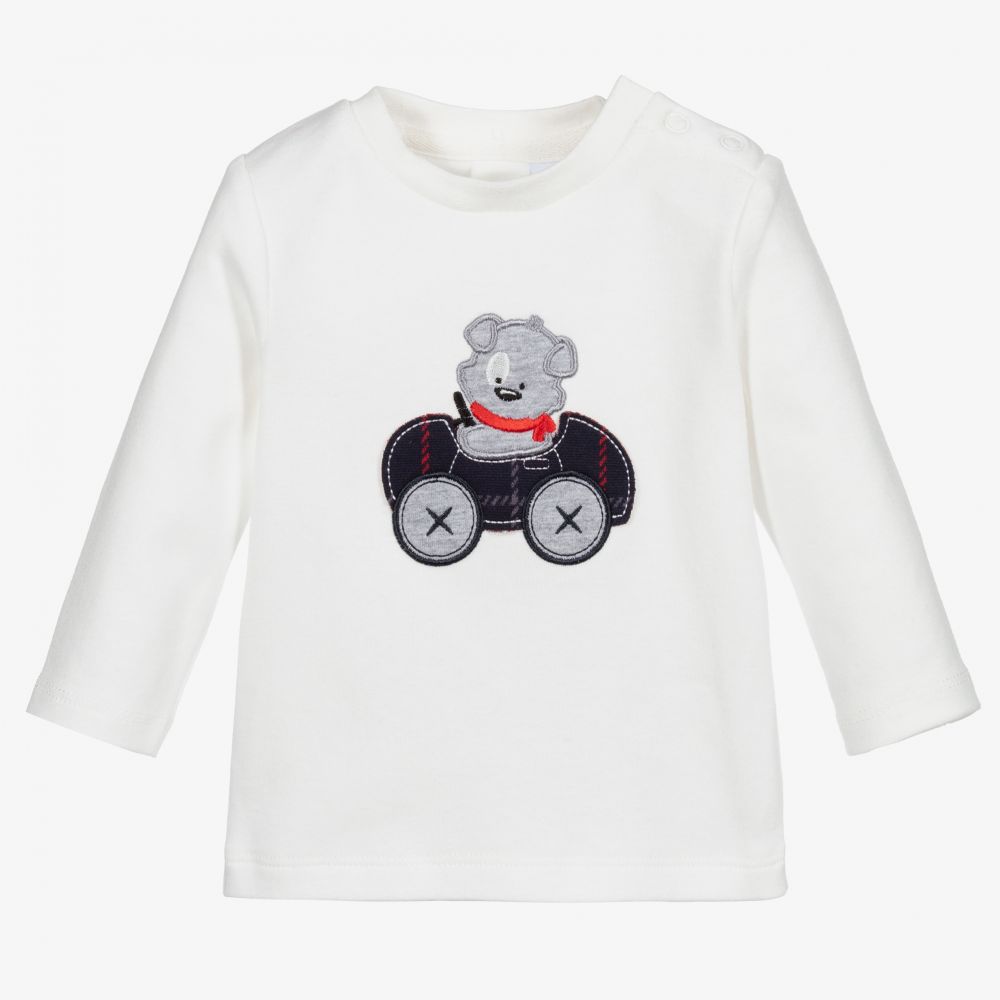 iDO Mini - Ivory Cotton Baby Top | Childrensalon