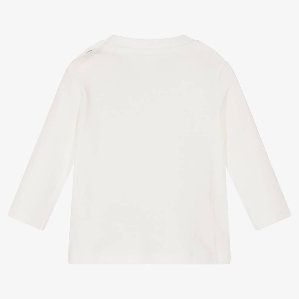 iDO Мини- Ivory Cotton Baby Top | Childrensalon Outlet