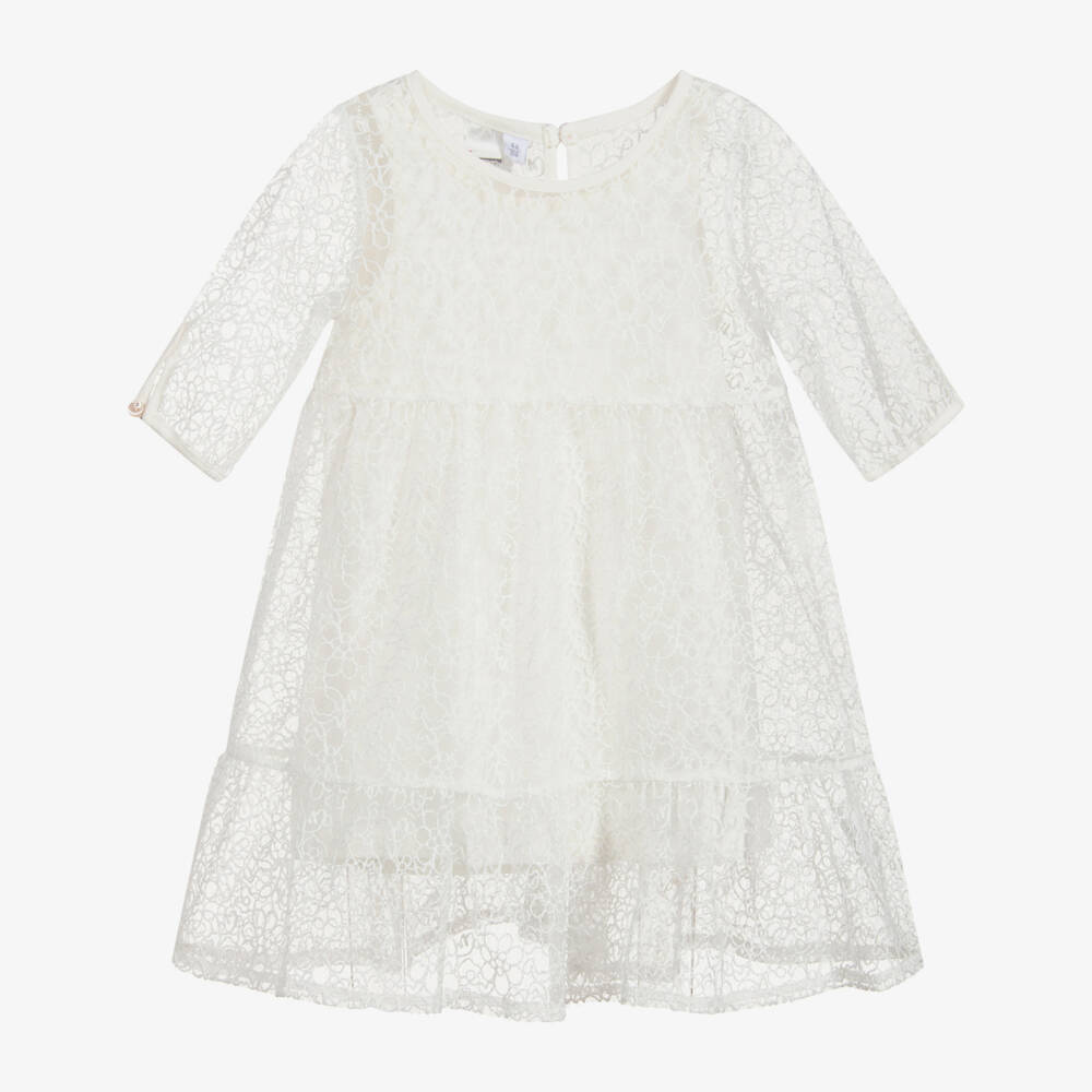 iDO Junior-Ivory Lace Dress | Childrensalon Outlet