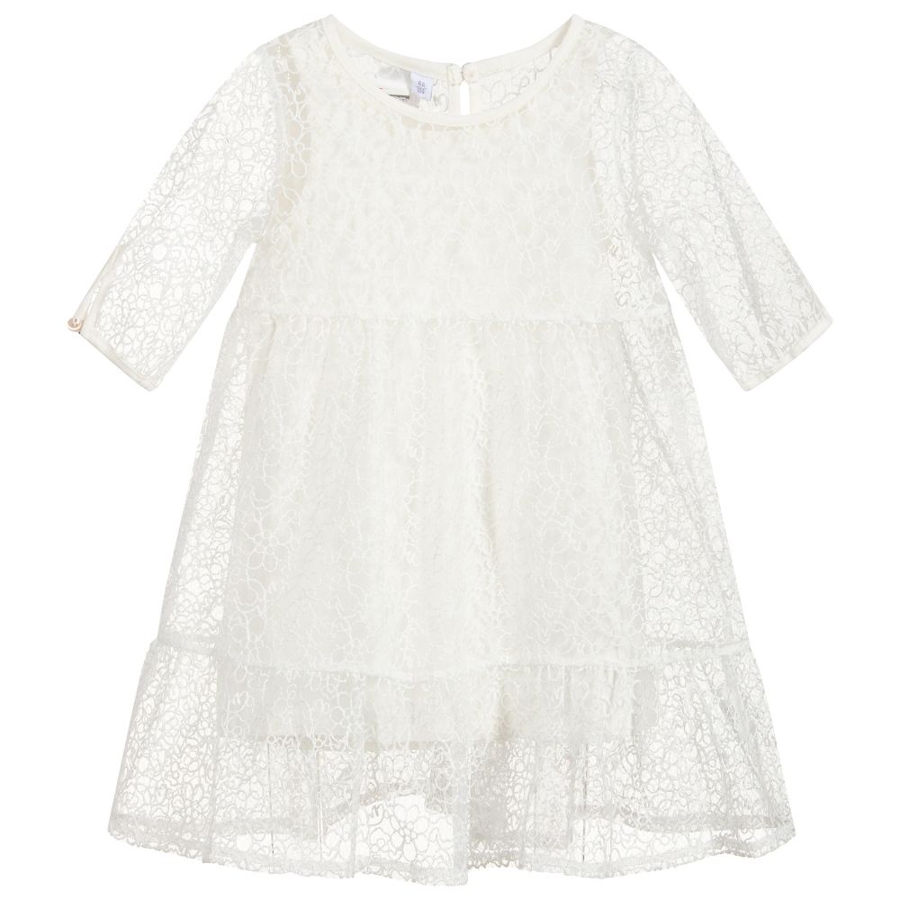 iDO Junior - Ivory Lace Dress | Childrensalon