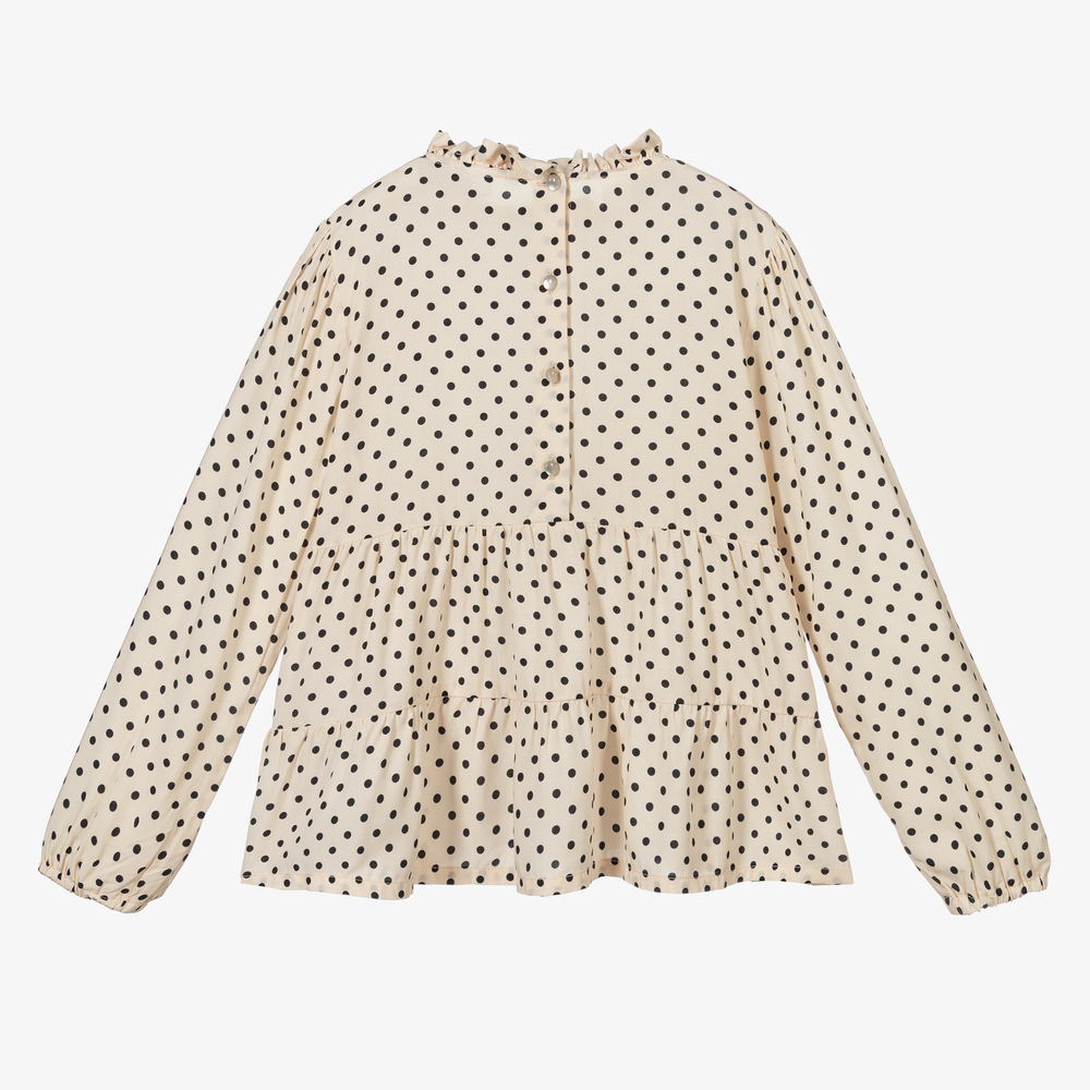 آي دو Junior-بلوز فيسكوز لون عاجي للبنات | Childrensalon Outlet