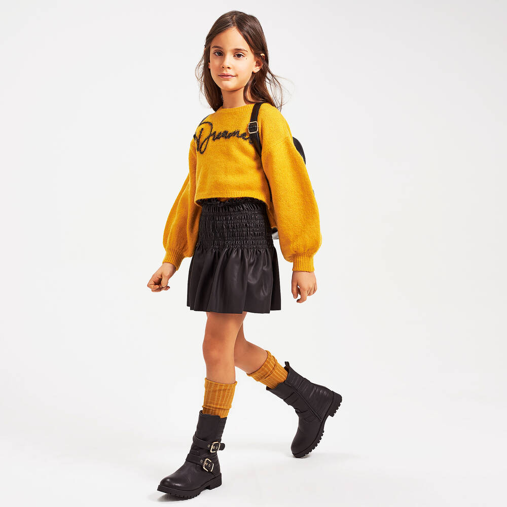 iDO Junior-Mustard Yellow Sweater | Childrensalon Outlet