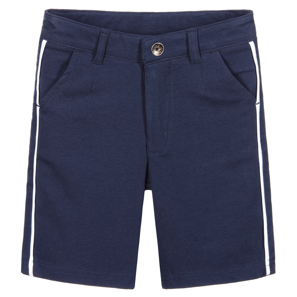 iDO Baby - Navyblaue Baumwolljersey-Shorts | Childrensalon