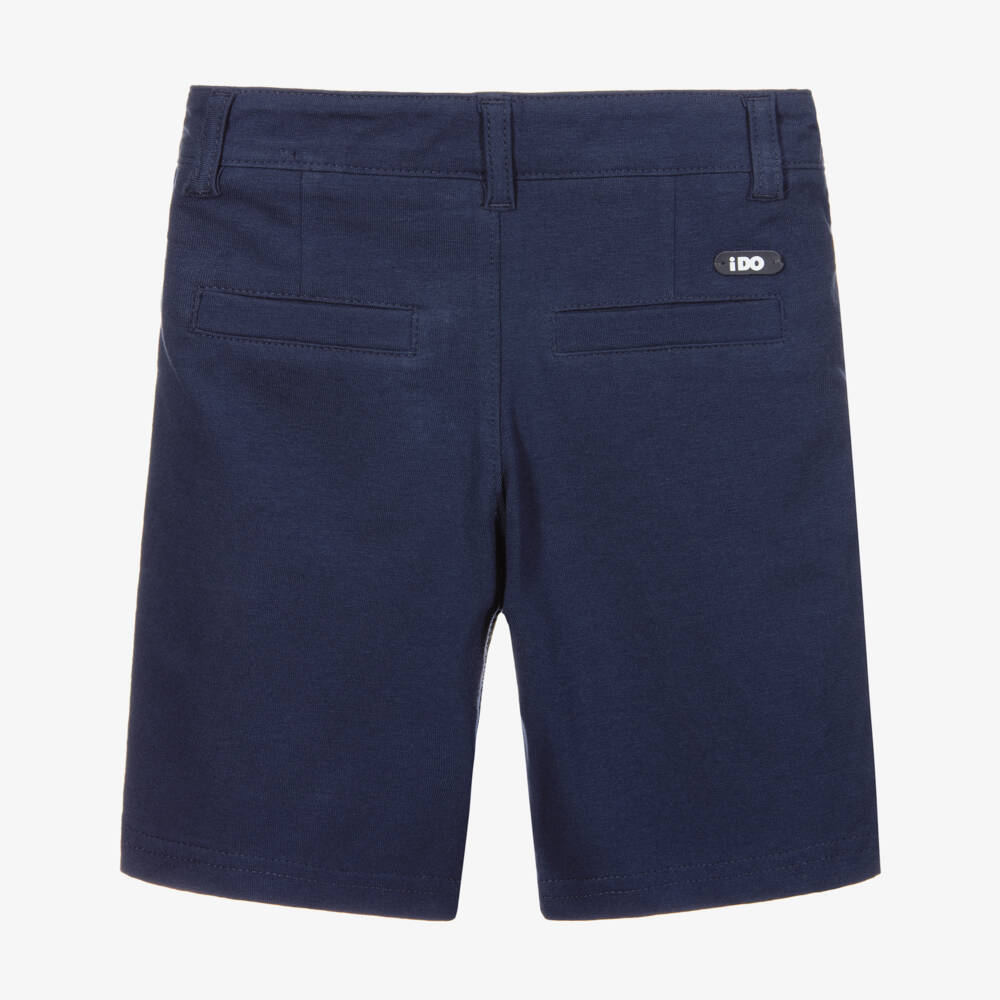 iDO Baby-Navy Blue Cotton Jersey Shorts | Childrensalon Outlet