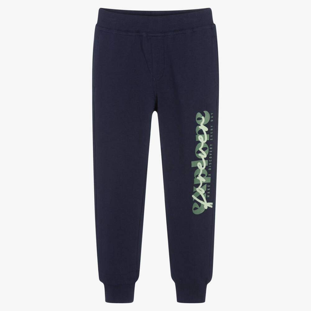 iDO Junior - Navy Blue Cuffed Joggers | Childrensalon