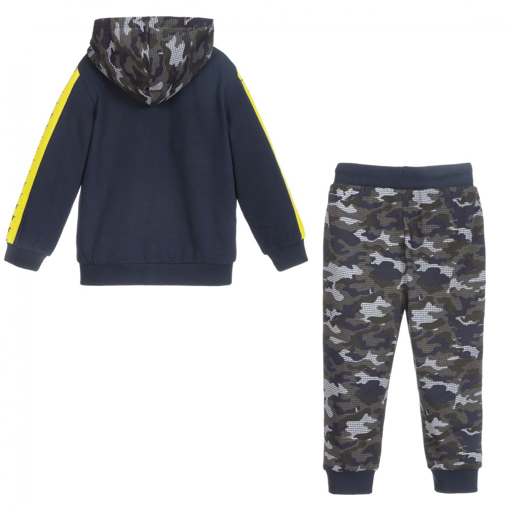 iDO Baby Navy Blue Khaki Tracksuit Childrensalon Outlet