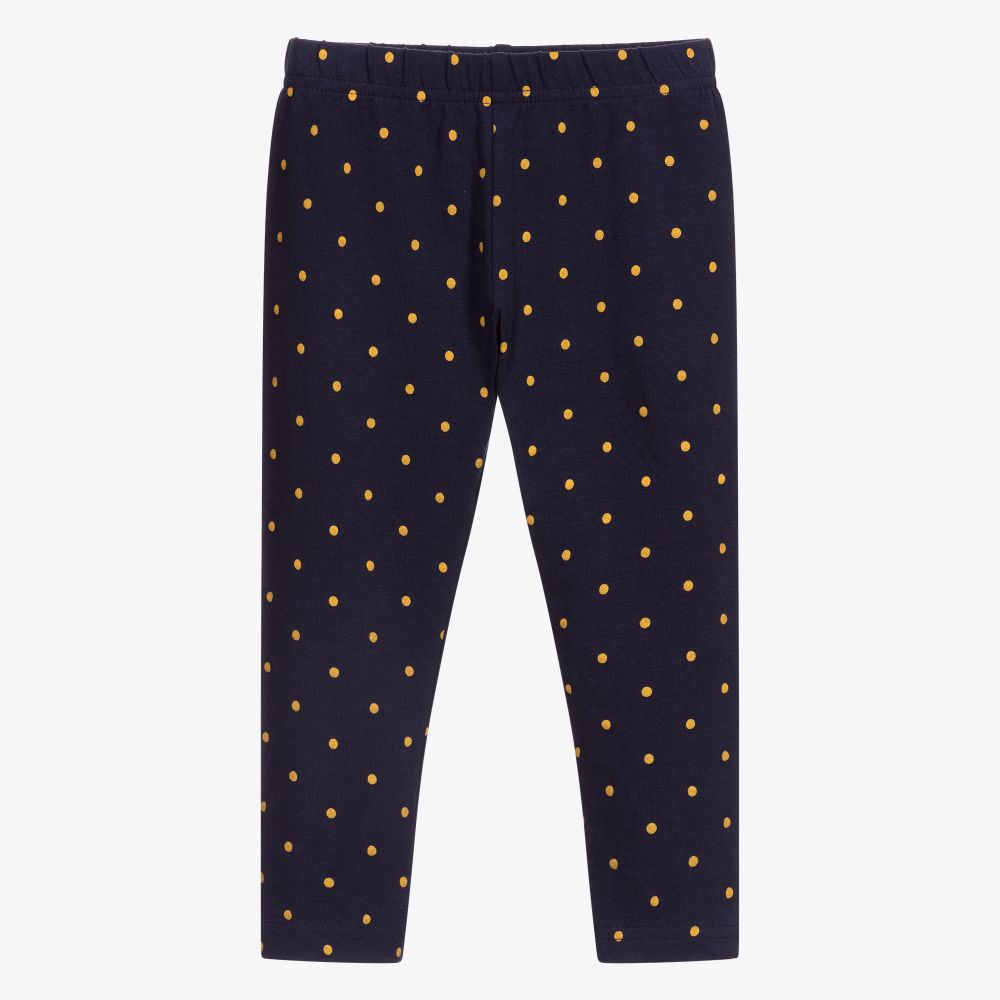 iDO Baby - Legging à pois bleu marine | Childrensalon