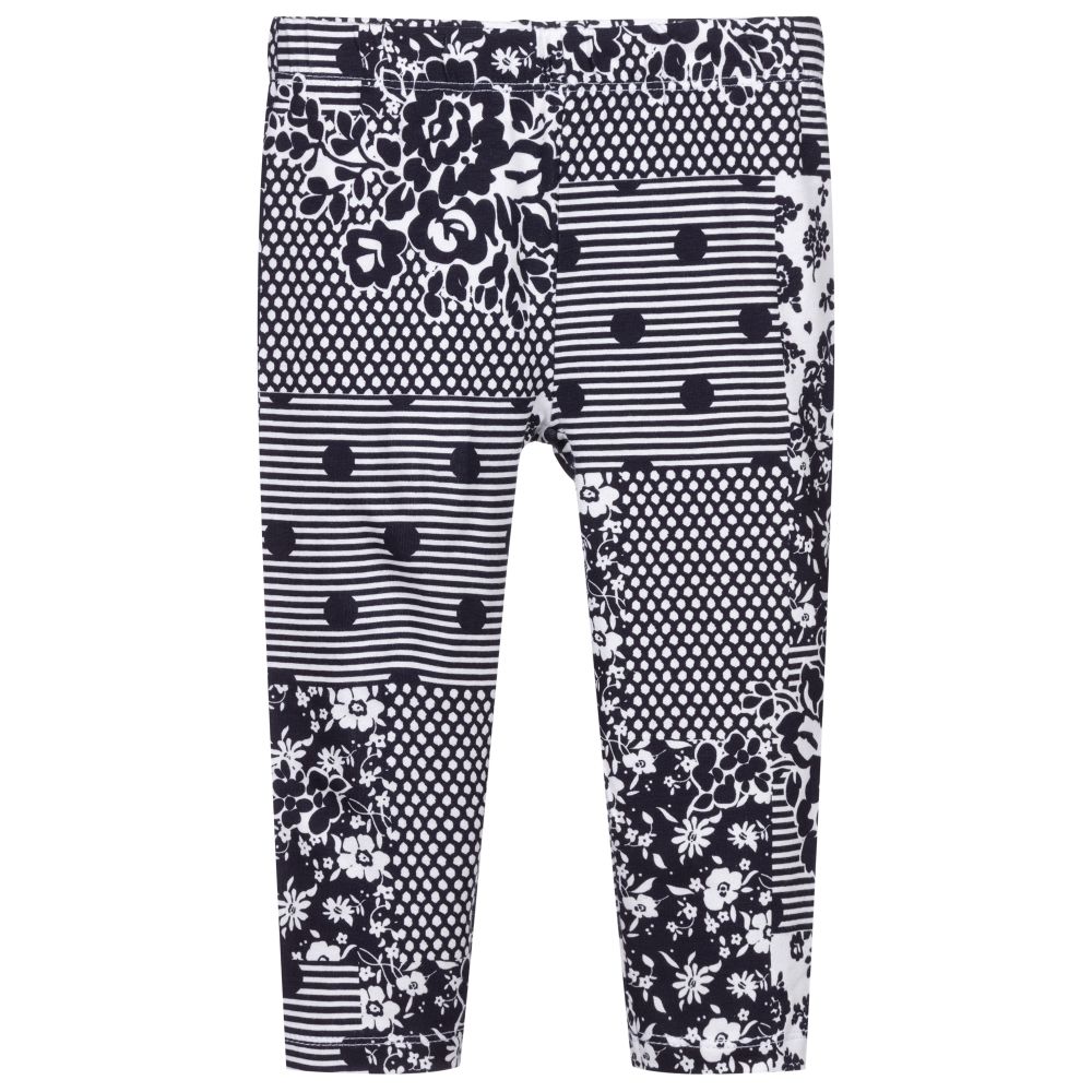 iDO Baby - Navy Blue & White Leggings | Childrensalon