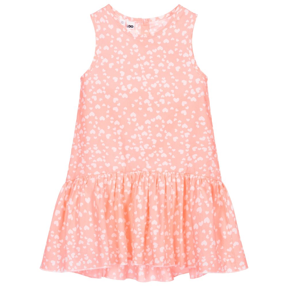 iDO Baby - Neonrosa Kleid mit Herzen | Childrensalon