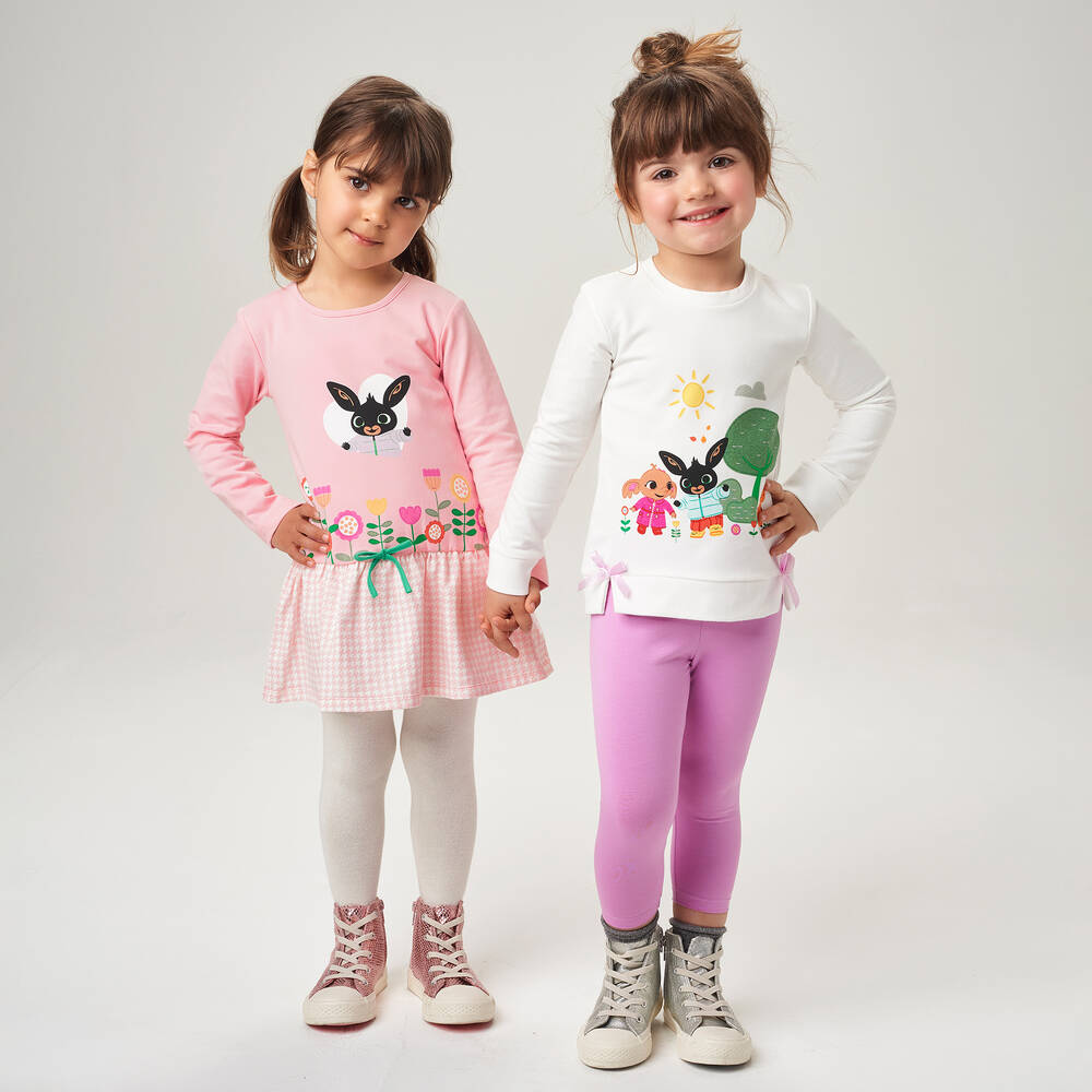 iDO Baby-فستان قطن جيرسي لون زهري | Childrensalon Outlet