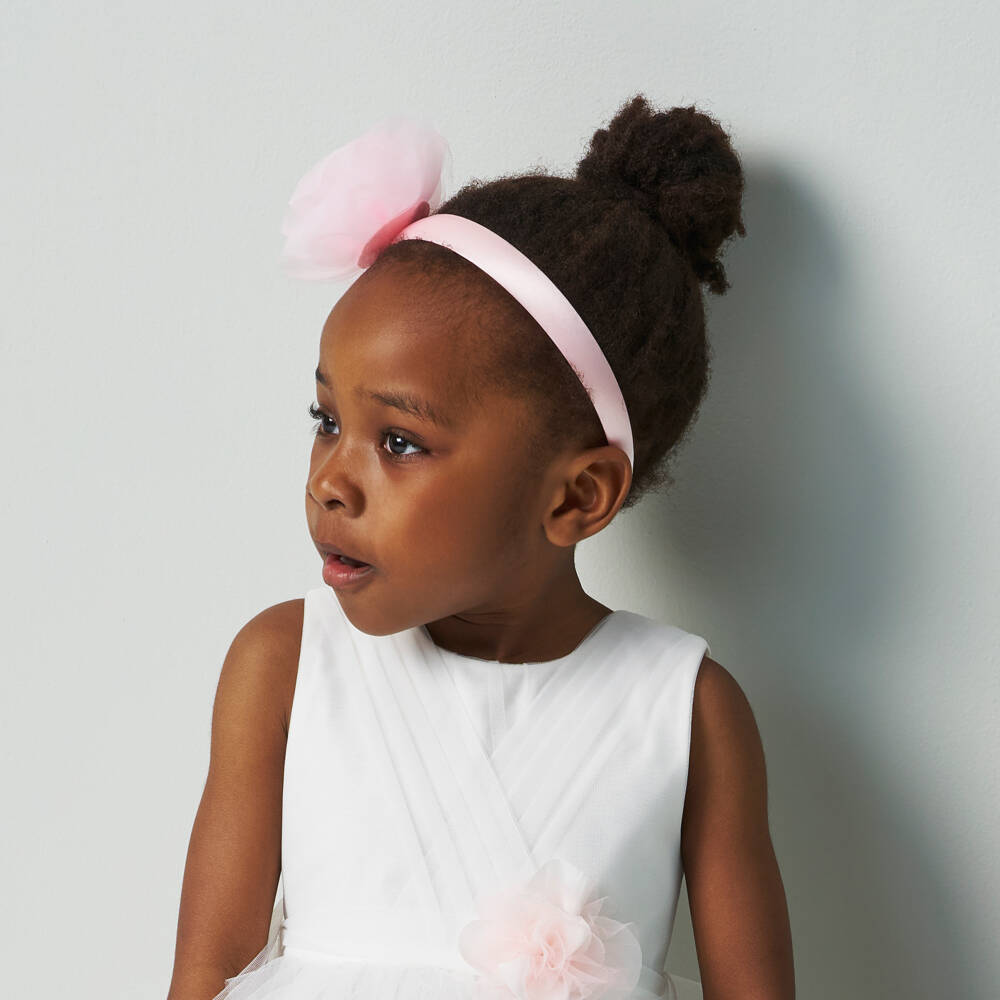 iDO Baby-Pink Blossom Girls Hairpiece | Childrensalon Outlet