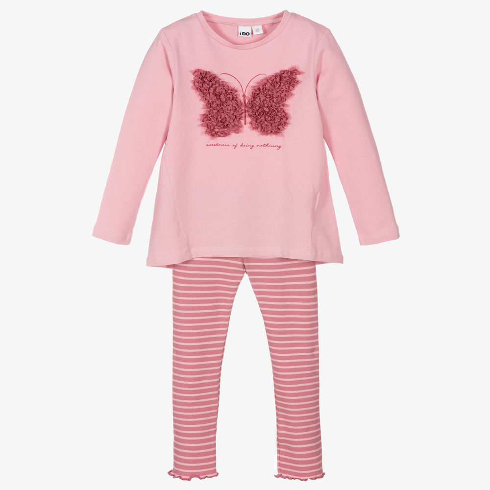 iDO Baby - Rosa Schmetterling-Leggings-Set | Childrensalon