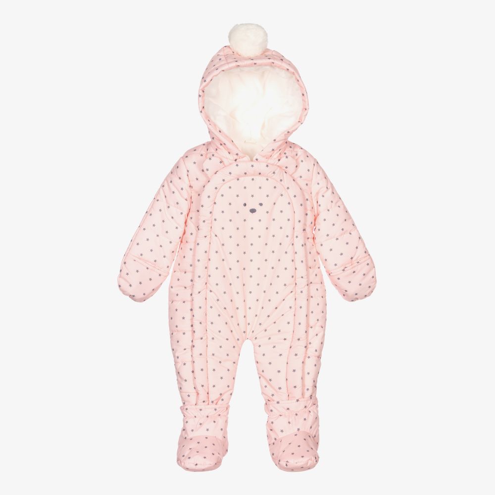iDO Mini - Pink & Grey Baby Snowsuit | Childrensalon