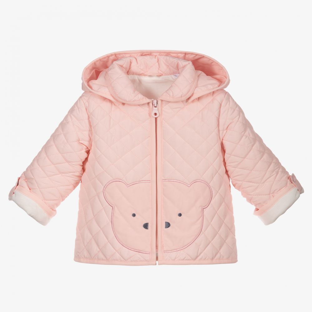 iDO Mini - Pink Quilted Baby Jacket | Childrensalon