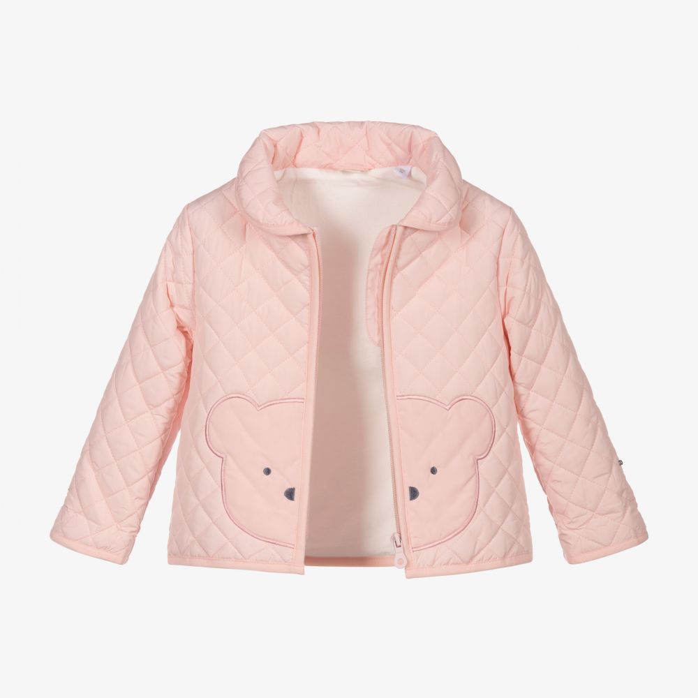 Baby girl quilted jacket sales