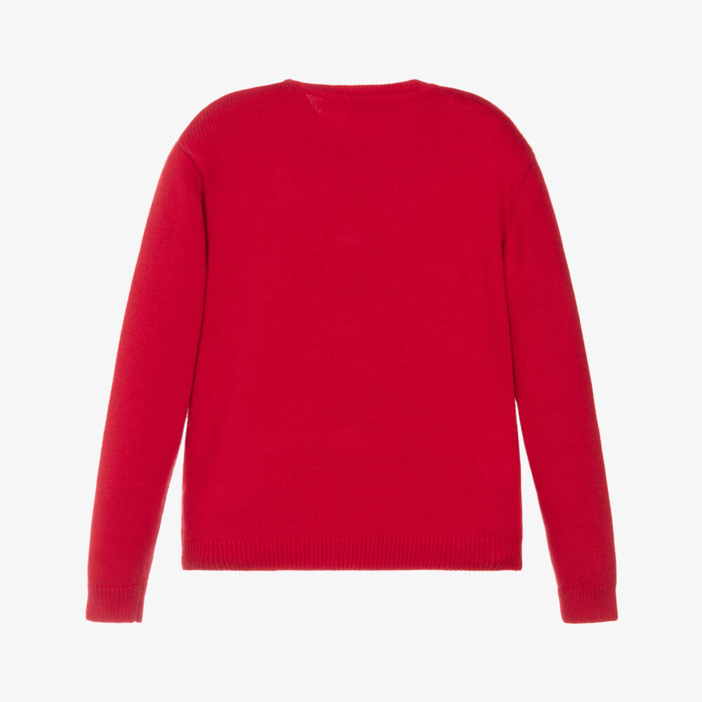 iDO-Red Bear Sweater | Childrensalon Outlet
