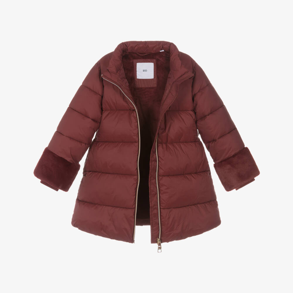 iDO-Red Puffer Coat | Childrensalon Outlet