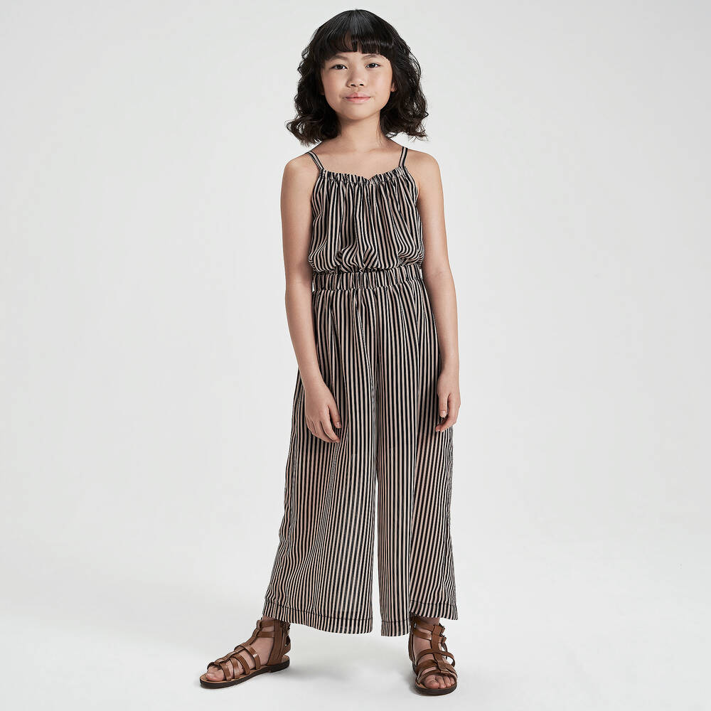 iDO Для младших-Черно-бежевый комбинезон для подростков | Childrensalon Outlet